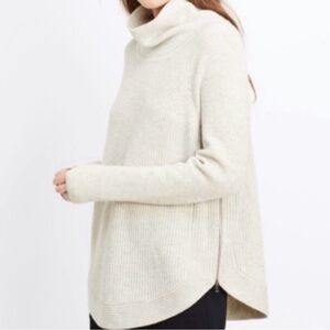 Vince Elegant Cream Turtleneck Sweater
